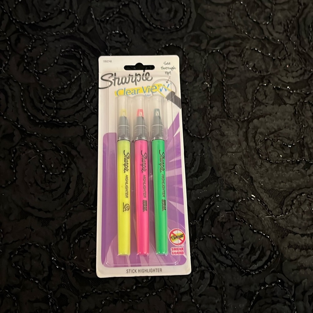 Sharpie highlighters, every single